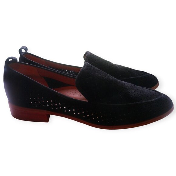 Susina Shoes - SUSINA Suede Leather Perforated Loafers 8M